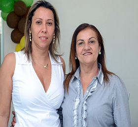 Cynthia Figueiredo e a vereadora Maria Vital