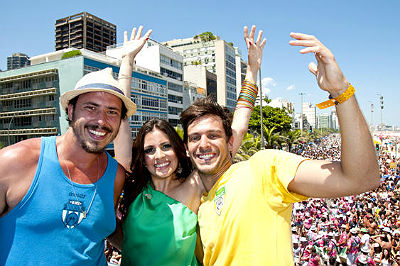 O Bloco Brasil desfila no carnaval de rua do Rio de Janeiro