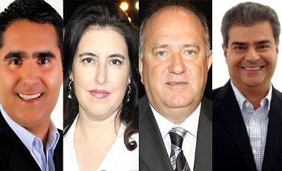 Herculano Borges , Simone Tebet, Osmar Jeronymo e Nelson Trad Filho