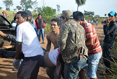 Um índio terena, Osiel Gabriel, de 35 anos, foi morto durante a ação da PF