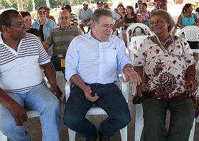 Giroto retornou à comunidade quilombola de Furnas dos Baianos para ouvir as reivindicações dos moradores