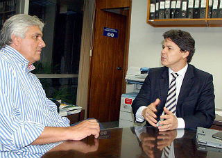 Prefeito esteve com senador Delcidio em Brasília