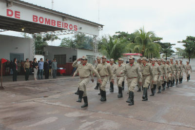 Solenidade aconteceu pela manhã no quartel da instituição, em Corumbá (Foto: Kleverton Velasques) 