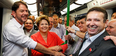 Dilma Rousseff inaugurou metrô em Fortaleza no último dia 18; avaliação do governo vai melhor no Ceará