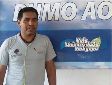 Sergio da Silva Reginaldo, estudante da etnia Terena