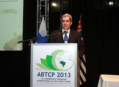 André na abertura do 46º Congresso e Exposição Internacional de Celulose e Papel