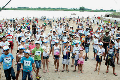 Foram três baterias e 1,5 mil participantes (Foto: Clovis Neto)