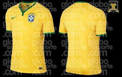 Camisa da Seleção Brasileira na Copa do Mundo de 2014