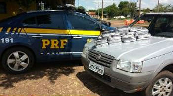 O entorpecente foi encaminhado para a Delegacia de Polícia de Sidrolândia