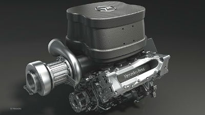 Mercedes-Benz V6, motor turbo da Mercedes para 2014. (Fonte da imagem: Divulgação/Mercedes)