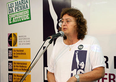 Tai Loschi, Subsecretária da Mulher e da Promoção da Cidadania, durante a edição 2012 dos Dezesseis Dias