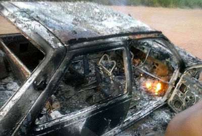 Paulino estava dentro do carro e teve algumas lesões