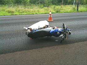 O motociclista voltava para campo Grande quando aconteceu o acidente