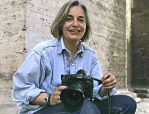 Fotógrafa da agência AFP Anja Niedringhaus em imagem de arquivo de 2005