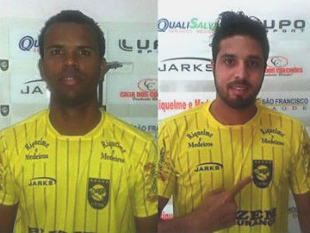 Willian, ex-Sete de Dourados, e Jackson, ex-Ivinhema 