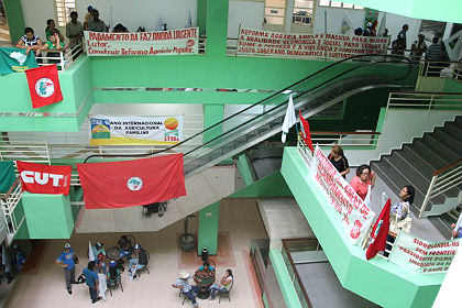 A ocupação faz parte das atividades da Jornada de Luta pela Reforma Agrária