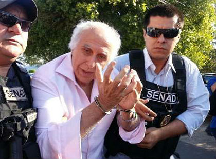 Roger Abdelmassih no momento em que foi preso pela PF no Paragua