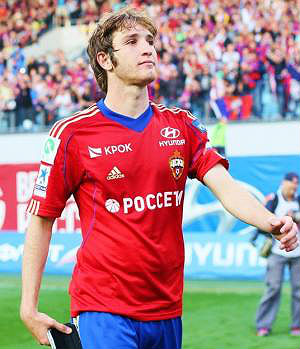 O jogador Mário Fernandes do CSKA é uma das novidades na segunda convocação de Dunga em 2014