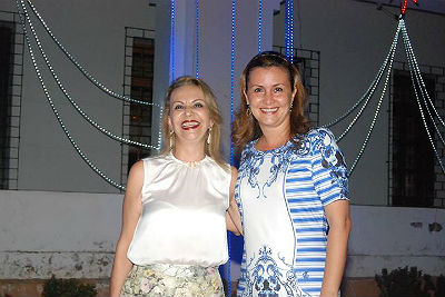 Ex-prefeita Bethe Almeida no evento com a prefeita Juliana Almeida de Miranda