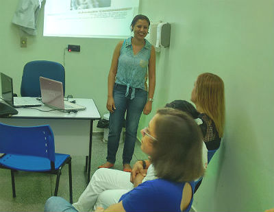 A palestra foi realizada no Hospital Municipal Renato Albuquerque Filho