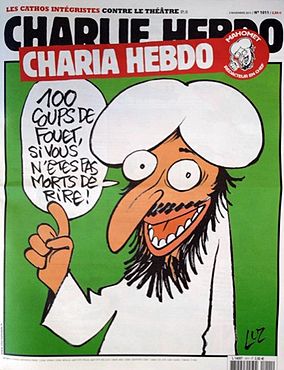 Revista satírica 'Charlie Hebdo' publicou caricaturas do profeta Maomé