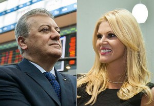 Ex-presidente do Banco do Brasil Aldemir Bendine e a apresentadora Val Marchiori