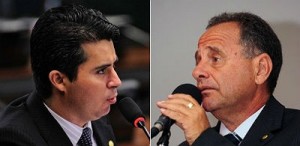 Deputado Marcos Rogério (à esq.) e Carlos Manato: "xerifes" da Câmara