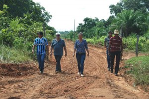 A primeira visita foi à Aldeia Lagoinha