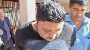 Fabiano durante depoimento à polícia 