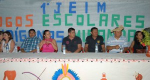 Juliana Almeida esteve presente à abertura 1º Jogos Escolares Indígenas de Miranda (JEIM)
