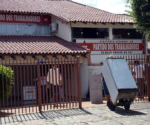 A apreensão dos bens do partido ocorreu na manhã de hoje.Foto: Paulo Ribas/Correio do Estado