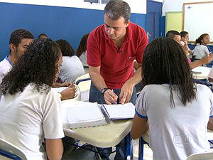 Prova avalia conhecimentos de alunos (Foto: TV Globo/Reprodução)