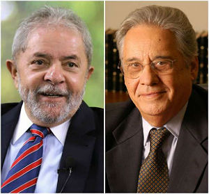 Ex-presidentes Lula e FHC