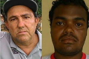 Os suspeitos Cesar Patini e Gesiel Gomes (Daddy)