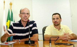 Prefeito de Amambai, Sérgio Barbosa, fala em evento da Assomasul. Foto: Chico Ribeiro