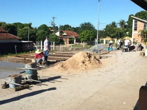 Na praça acontece a feira do produtor e também a quarta nobre
