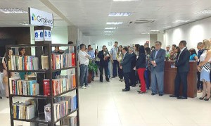 No evento ouve apresentação de declamações de poemas de Manoel de Barros