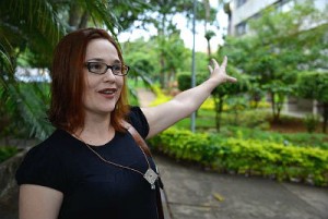 Alda Duarte, passou a fazer canteiros em espaços públicos
