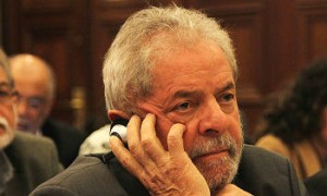O ex-presidente Lula em seminário do seu instituto, em São Paulo