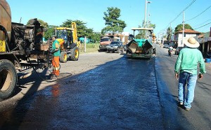 Recapeamento do asfalto da Avenida João Pedro Pedrossian