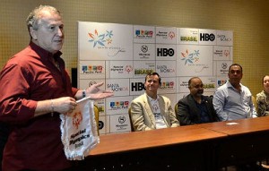 O ex-jogador Zico deseja sucesso à delegação da Special Olympics, que representará o Brasil nos EUA, e reafirma sua candidatura à presidência da Fifa Tânia Rêgo/Agência Brasil