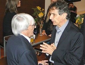 Bernie e Piquet no grande prêmio da Hungria