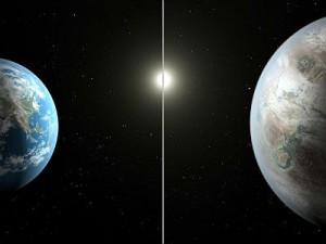 Comparação feita pela Nasa mostra o Sol e a Terra (esq.) e a estrela Kepler-452