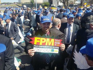 Neto lidera caravana de prefeitos em Brasília – Foto: Deliane Maciel