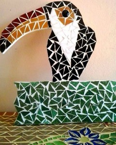 Exposição Artes & Talentos, de quadros e mosaicos