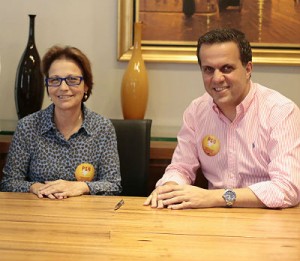 Deputada Tereza Cristina e Ricardo Ayache