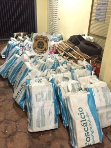 A apreensão foi feito junto ao Posto de pedágio de Bandeirantes