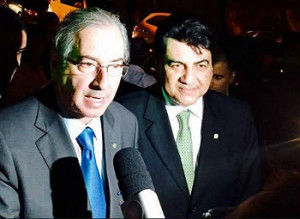 Cunha e o fiel escudeiro Manoel Junior.