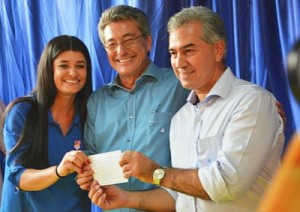 Hashioka durante ato de filiação (Foto: Divulgação )
