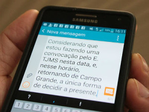 Magistrado estava viajando e não tinha outro recurso disponível.